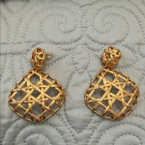 Kendra Scott Gold Woven Earrings